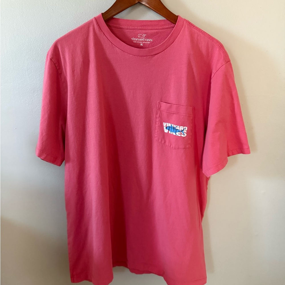 Vineyard Vines Men's Coral Short Sleeve Tee